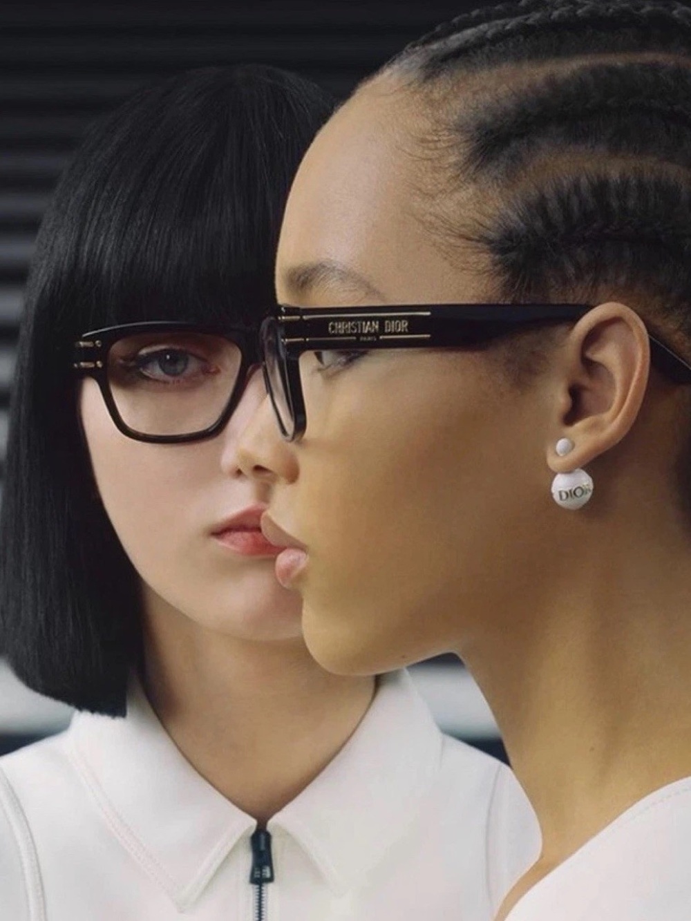 Dior Black and Gold Rectangular Optical Glasses - Picture 6 of 7